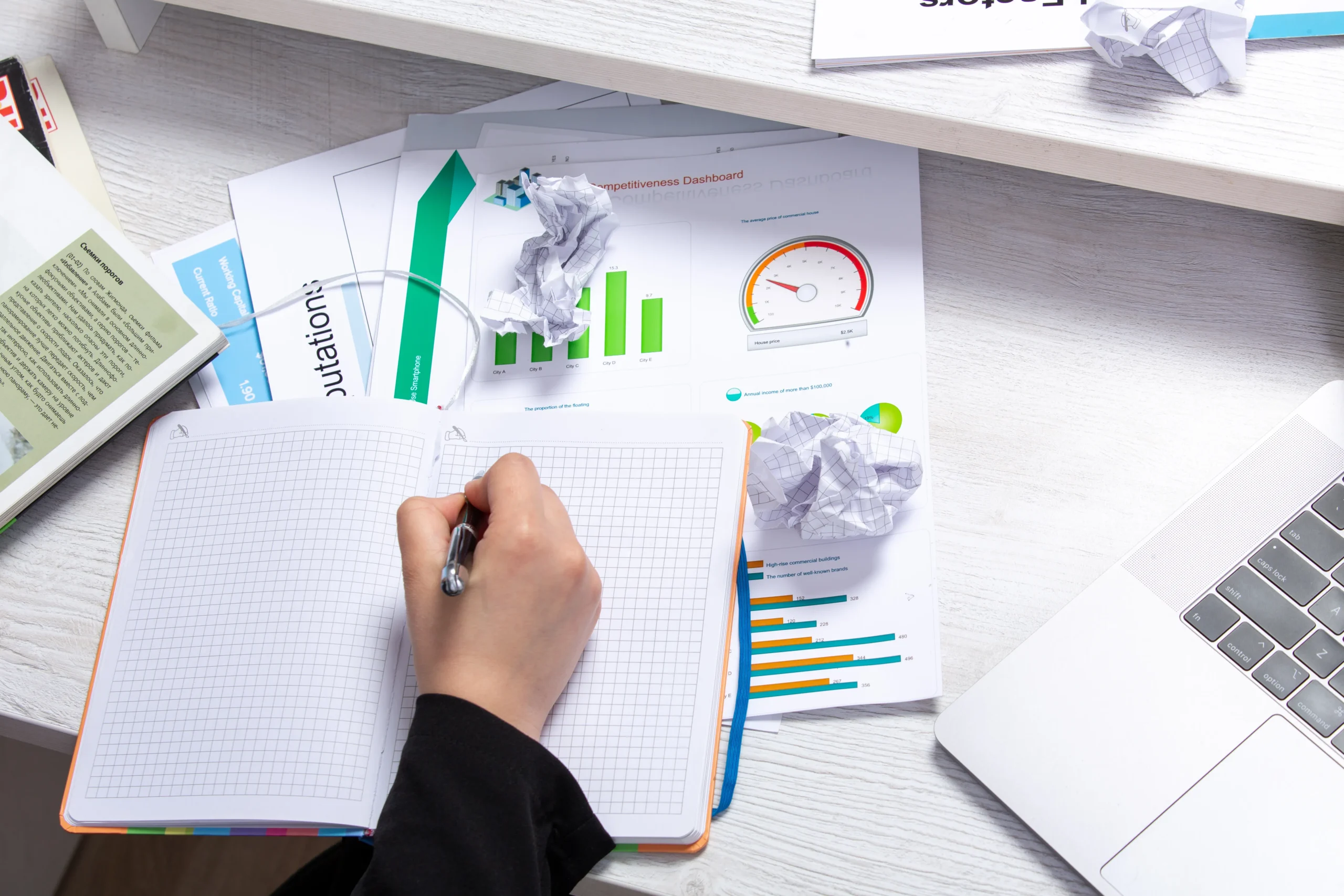 Chart demonstrating various data collection methods applied in dissertation research.