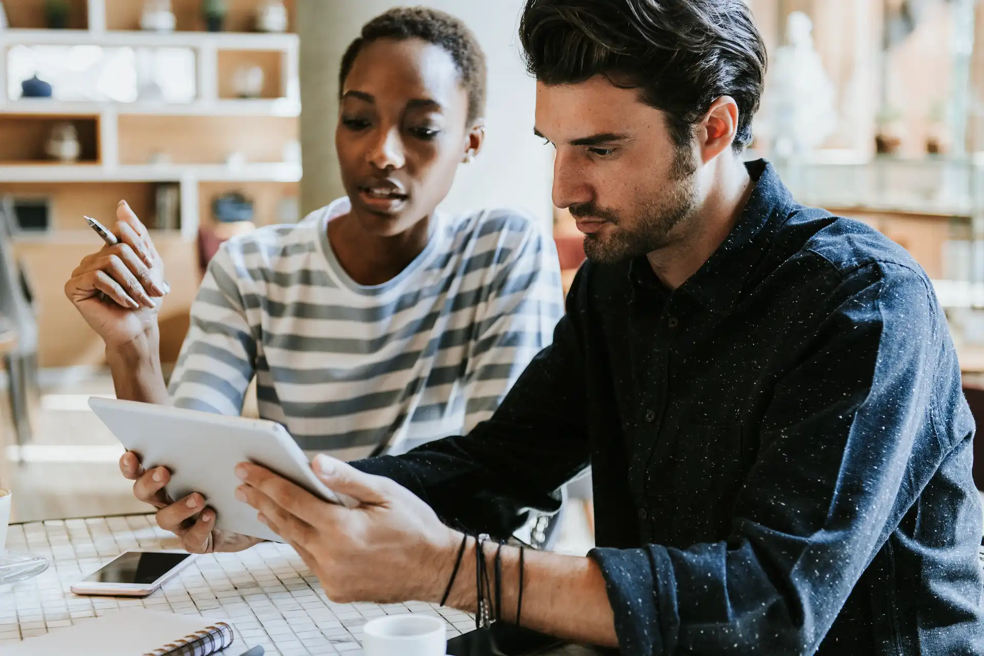 Analyst reviewing qualitative and quantitative items during the questionnaire development process.