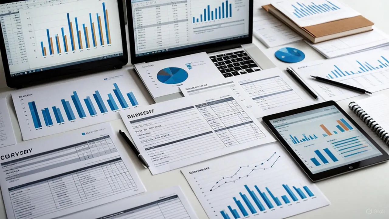 Quantitative data charts and measurement tools used for academic research in PhD writing services.